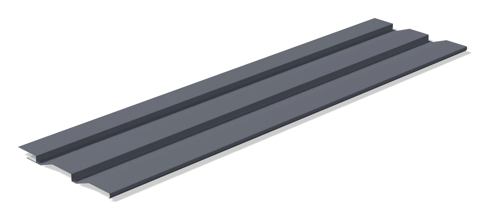 Metal sayding, yon tomondan (RAL 7024 grafit, matoviy)